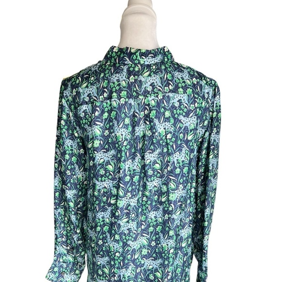 J. Crew - Classic Fit Button Down Blouse Shirt in Fauna Floral Sz S - Picture 7 of 11